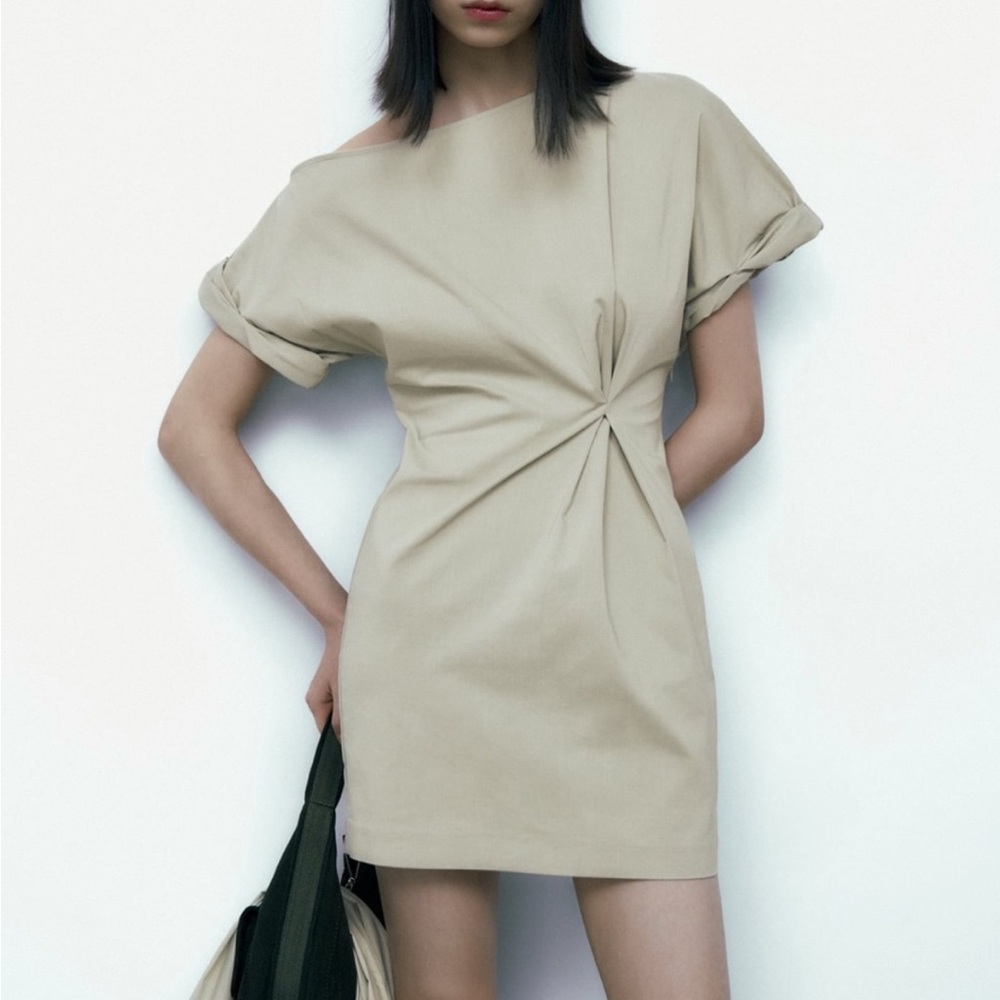 ZARA Asymmetrical Mini Dress
